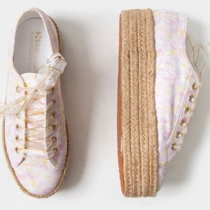 Love Shack Fancy x Superga sneakers with rope bottoms